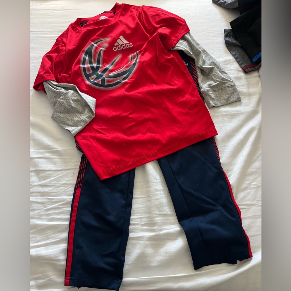 Adidas Boys Basketball Outfit